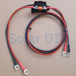 1.5m 6mm² 40A Fused Cable Harness Ring Terminals