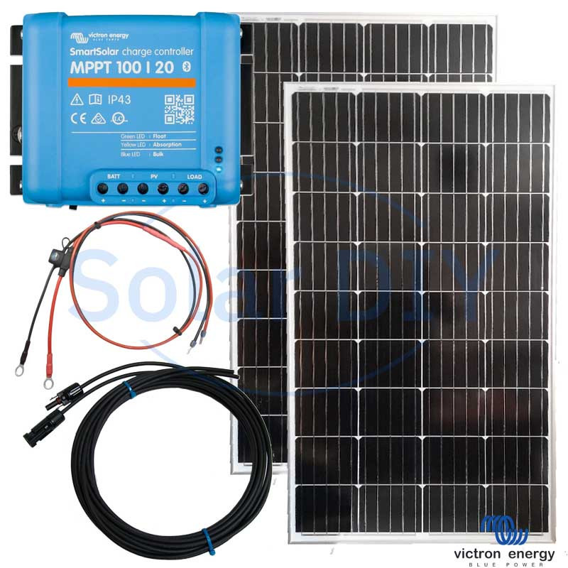 260W Solar Kit Victron Panel and 100-20 MPPT Controller