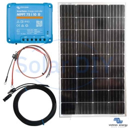 130W Solar Kit Victron Panel and 75/15 MPPT Controller