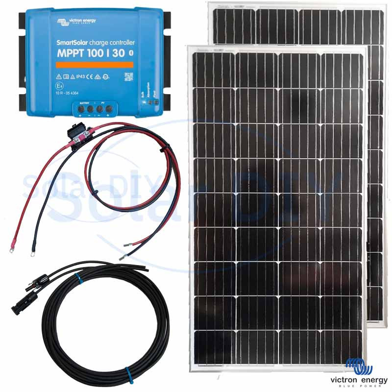 370W Solar Kit Victron Panel and 100/30 MPPT Controller