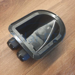 Slimline Black Dual Entry Cable Gland Base
