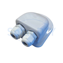 Slimline White Dual Entry Cable Gland