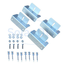 Large Brackets Bolted up to 400W Panel