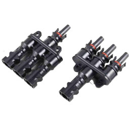 Dual MC4 Branch Connectors 3 into 1