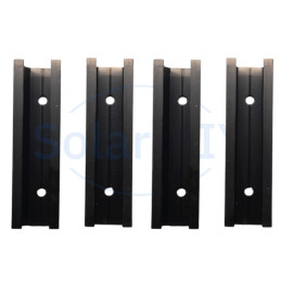 Black Solar Rails 120mm x 4