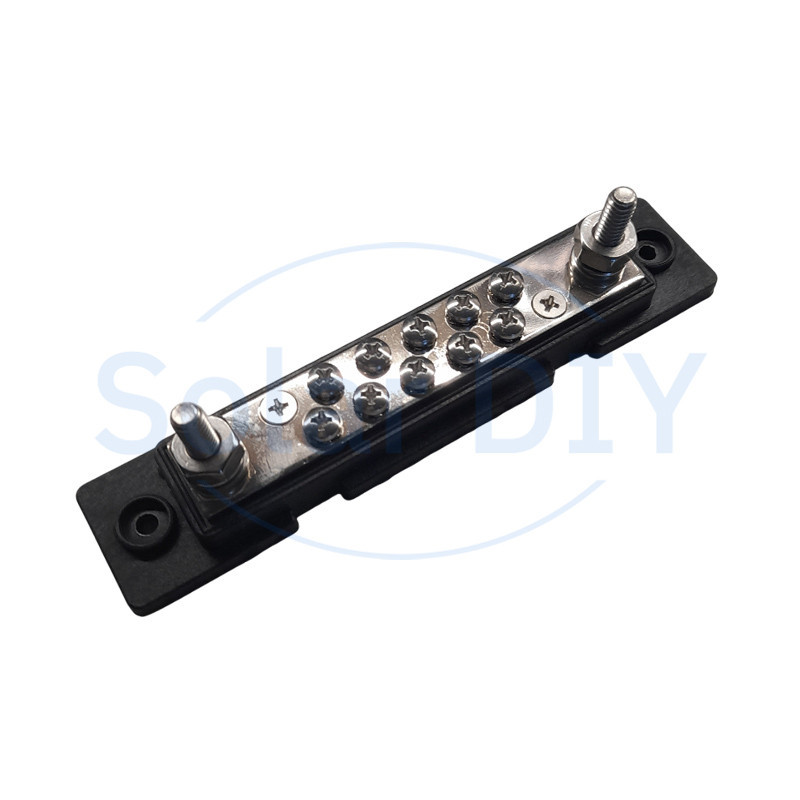 10 Point Busbar Black 150A M6