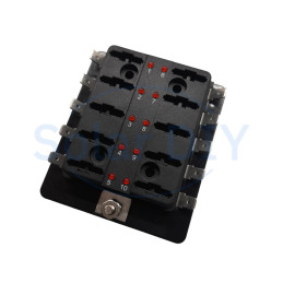 10 Way LED Standar Blade Fusholder 150A Right