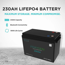 FOXYGEN - 230Ah Lithium Battery with Bluetooth & Heating Details