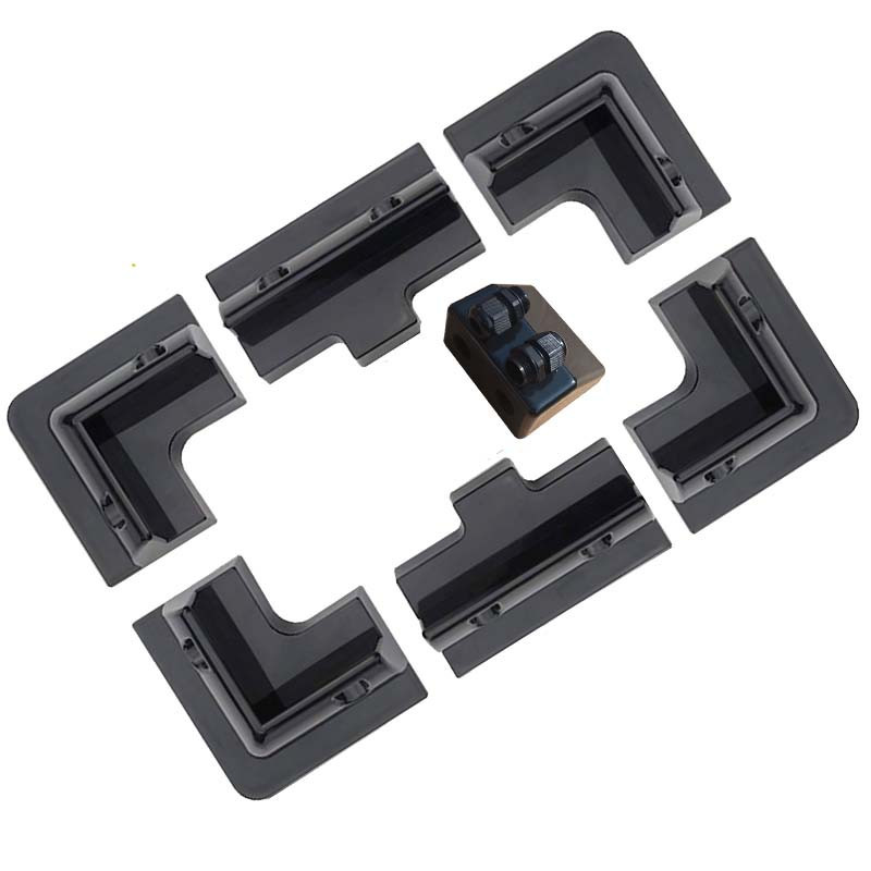 7 Piece Mounting Kit Black