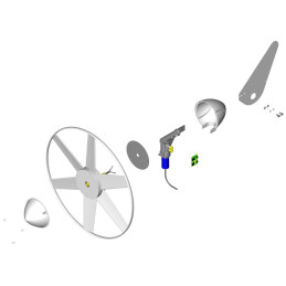 Rutland 504 Windcharger 12V Exploded View